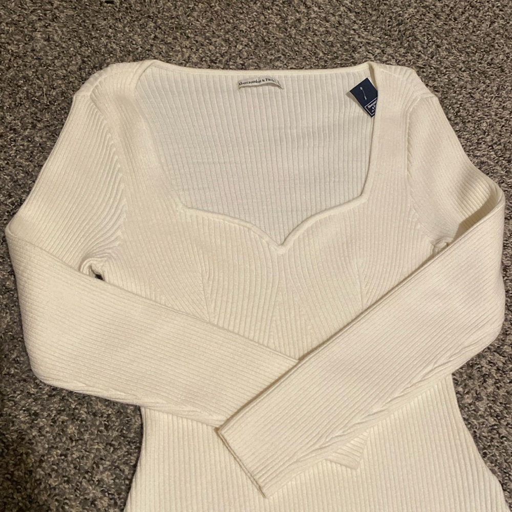 Abercrombie Wide Rib Sweetheart Bodysuit - XL
